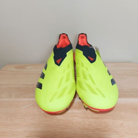 Adidas Predator 24 Elite Laceless FG Soccer Cleats Yellow IE2366 Women's 8.5 - Picture 2 of 7
